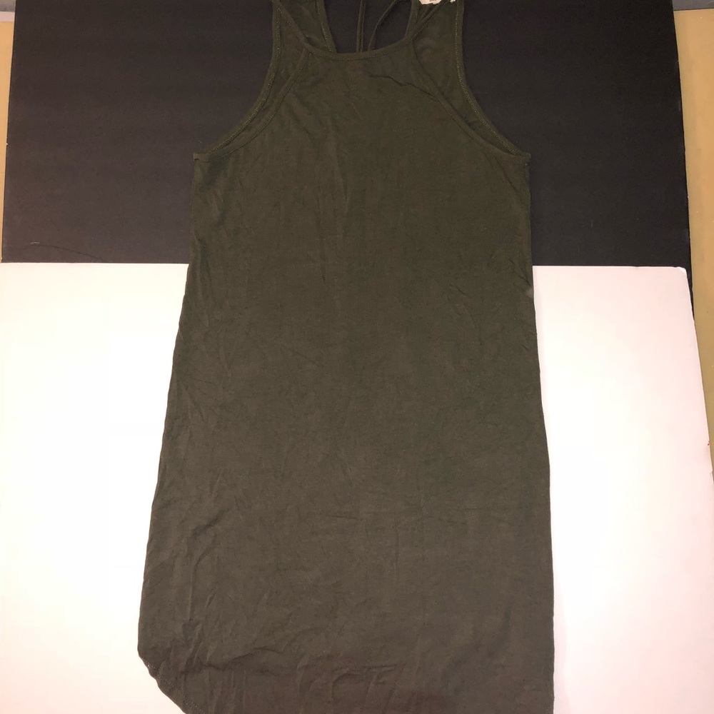 Halter Casual Army Green Dress